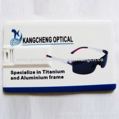 Card=shaped USB flash drive